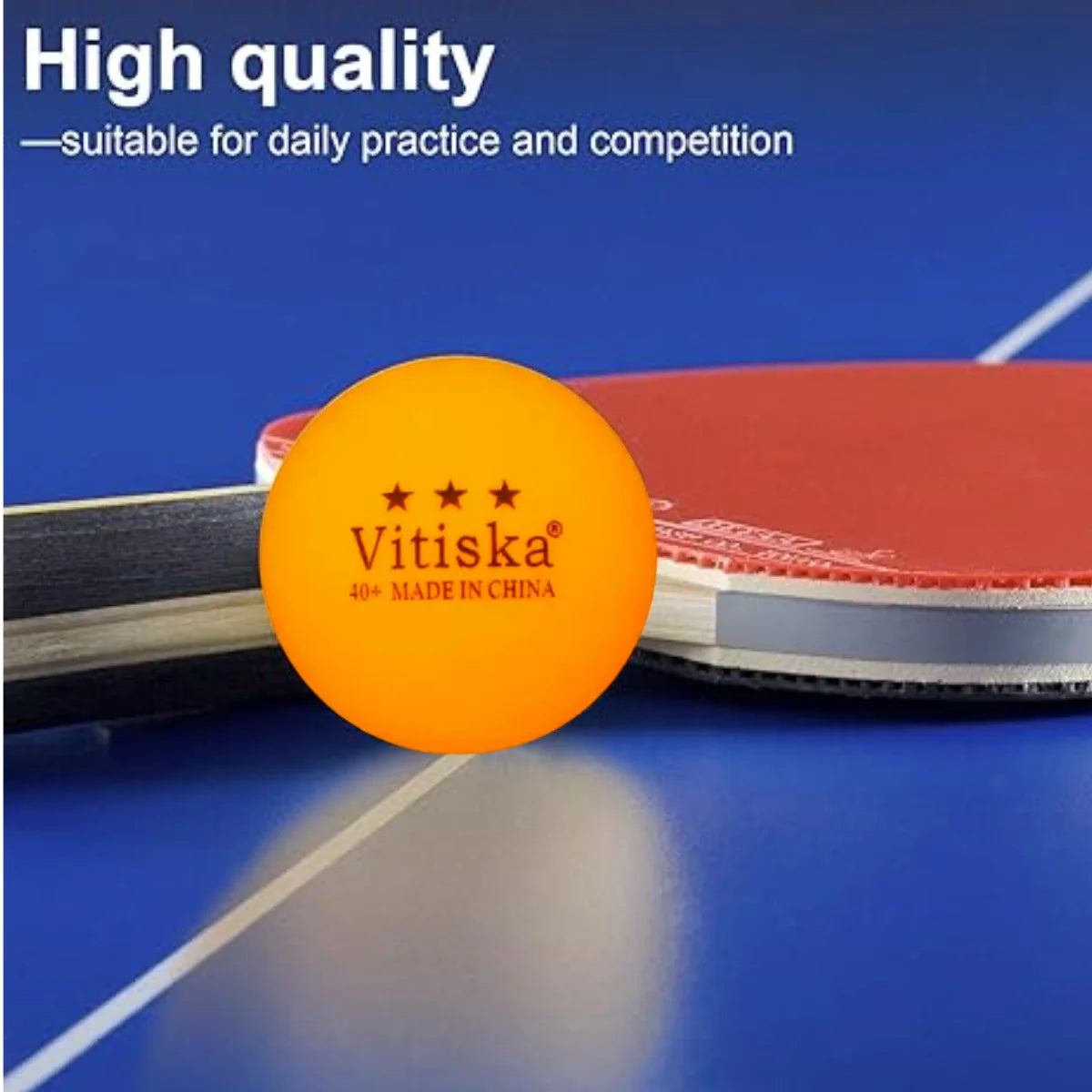 Ping Pong Paddle Set, Portable Table Tennis Set with Retractable Net & Carry Bag,40+ Pingpong Balls Indoor/Outdoor Games,gift