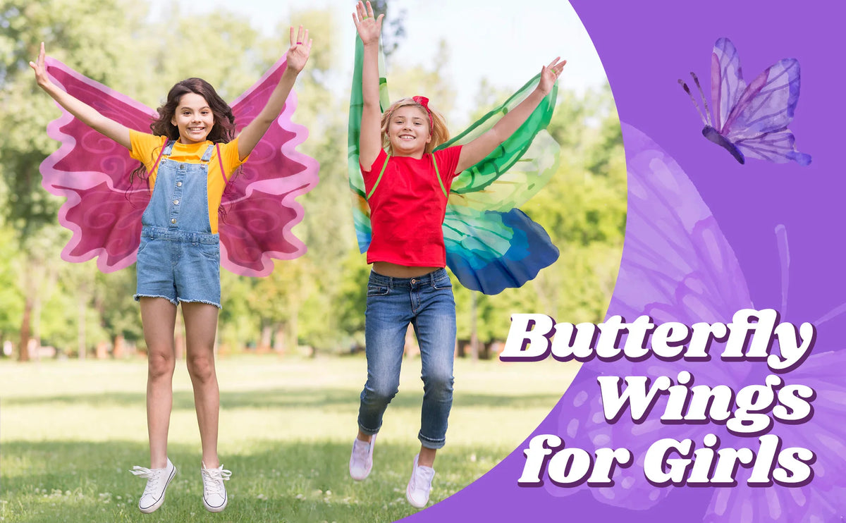 Toddler-Kids Butterfly-Wings-Costume Role Play Toy for Girls Boys ,Festival Party Outdoor Activities,Dress-Up Halloween Gifts