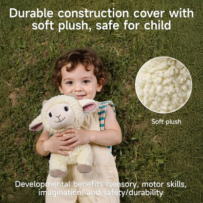 Interactive Singing Walking Lamb Plush Toy - Soft Stuffed Animal with Leash! Electronic Pet for Babies & Toddlers, birthday Gift