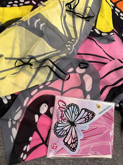 Toddler-Kids Butterfly-Wings-Costume Role Play Toy for Girls Boys ,Festival Party Outdoor Activities,Dress-Up Halloween Gifts