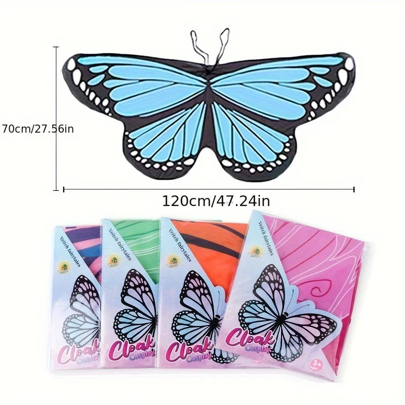 Toddler-Kids Butterfly-Wings-Costume Role Play Toy for Girls Boys ,Festival Party Outdoor Activities,Dress-Up Halloween Gifts