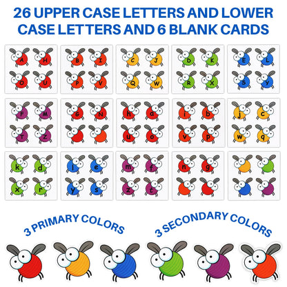 Kids Educational Fly Swatter Alphabet Game-Learning Flash Card Toy for Preschool Toddlers,Boost Focus & Brain Development Gift