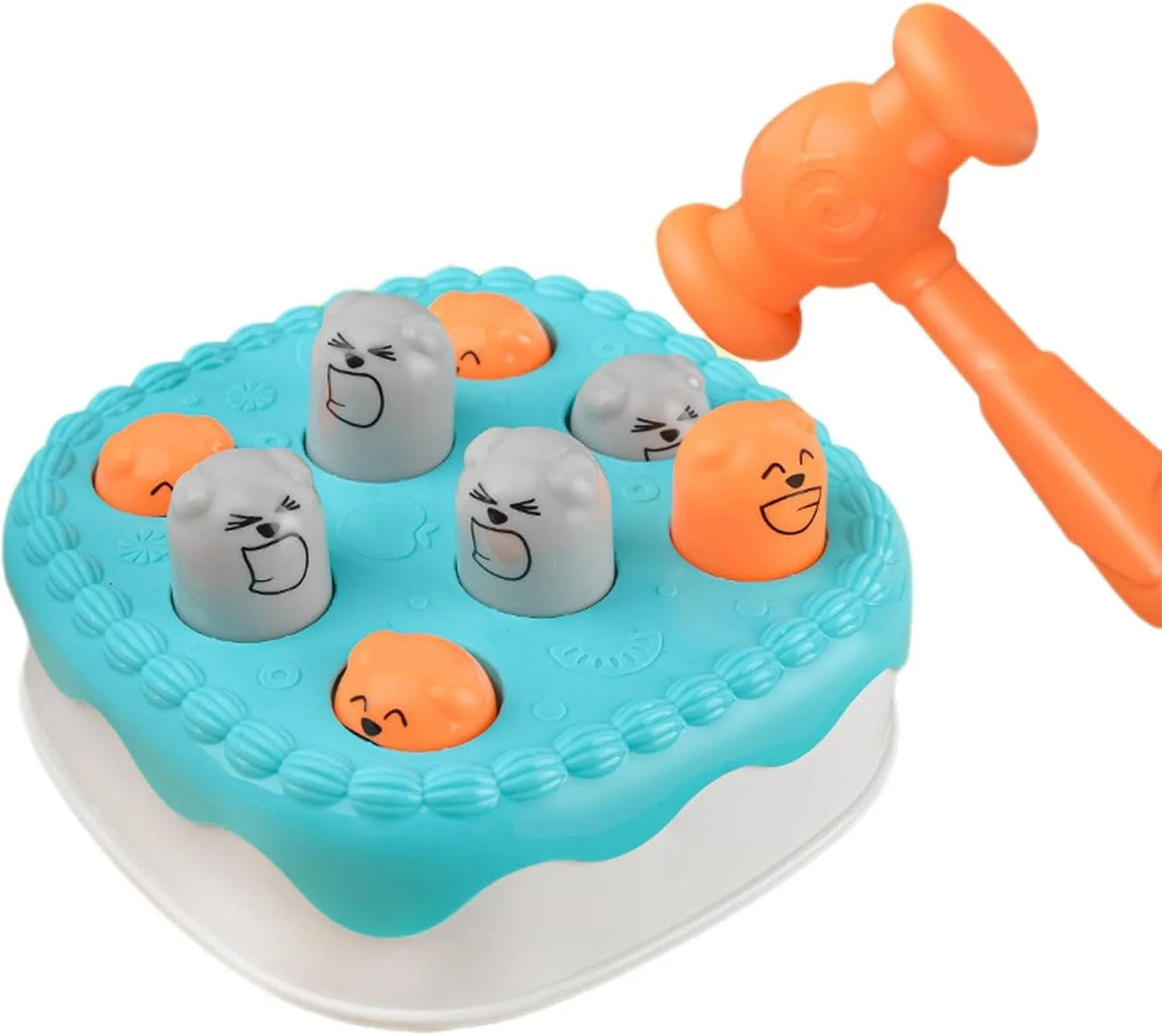 Whack-A-Mole Game Cake Shape | Whack Mole Game for Toddler | Toy for 3 Years Old & Up | Whack-A-Mole Hammering Pounding Toy