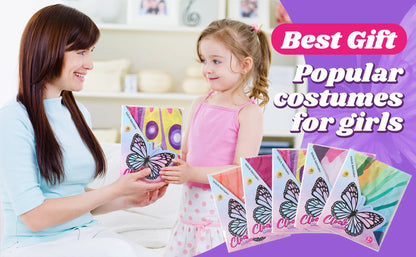 Toddler-Kids Butterfly-Wings-Costume Role Play Toy for Girls Boys ,Festival Party Outdoor Activities,Dress-Up Halloween Gifts