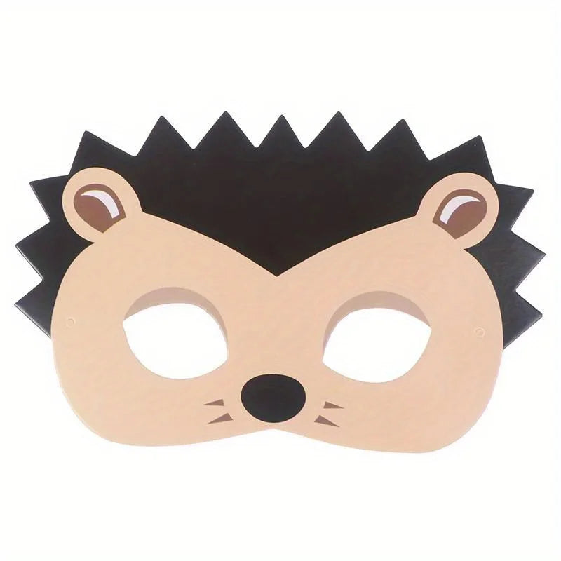 15pcs Helloween Animal Masks Jungle Party Decoration Jungle Theme Party Supplies Masks Toy,classroom Craft，show