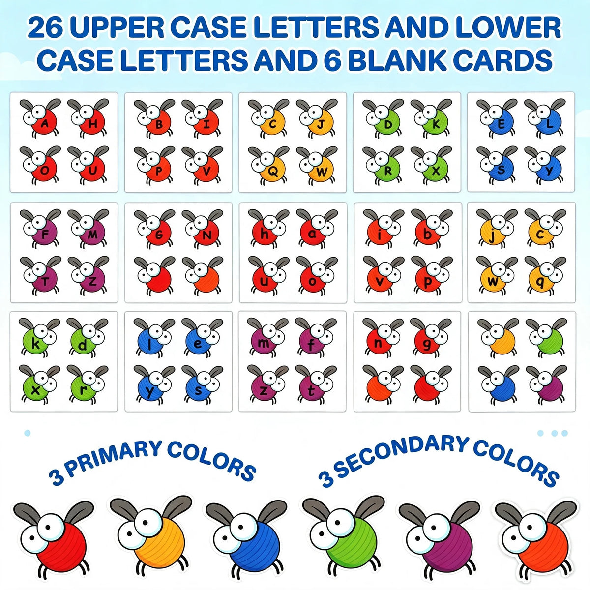 Kids Educational Fly Swatter Alphabet Game-Learning Flash Card Toy for Preschool Toddlers,Boost Focus & Brain Development Gift