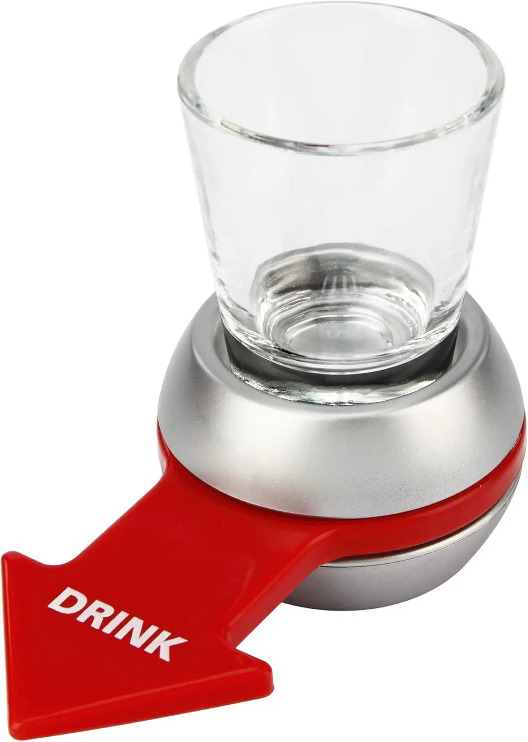 1pc Spin to Win Creative Drinking Game Toy - Fun Adult Beverage Accessory with Shot Glass, Plastic Spinner,14+, Party, KTV,Home