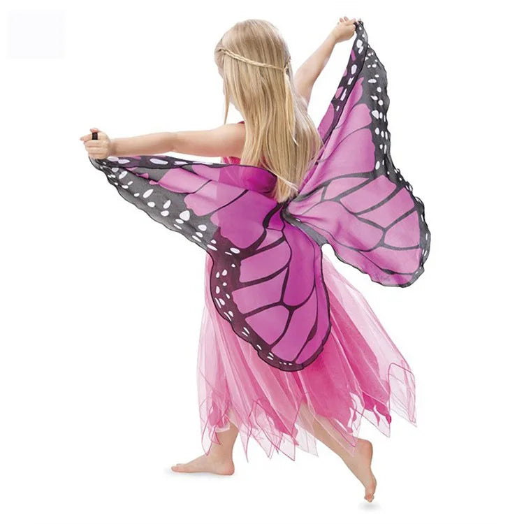 Toddler-Kids Butterfly-Wings-Costume Role Play Toy for Girls Boys ,Festival Party Outdoor Activities,Dress-Up Halloween Gifts