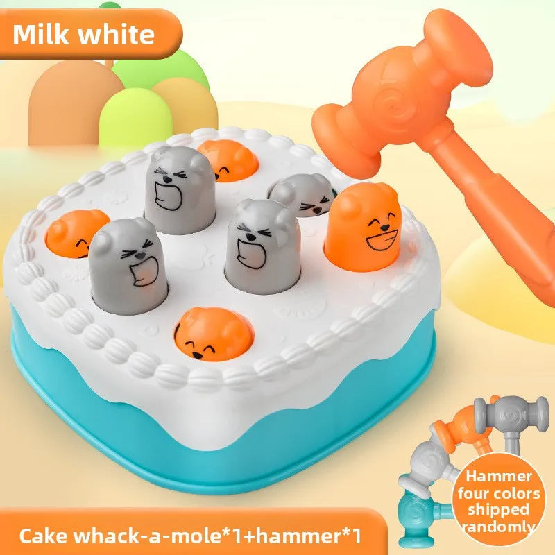Whack-A-Mole Game Cake Shape | Whack Mole Game for Toddler | Toy for 3 Years Old & Up | Whack-A-Mole Hammering Pounding Toy