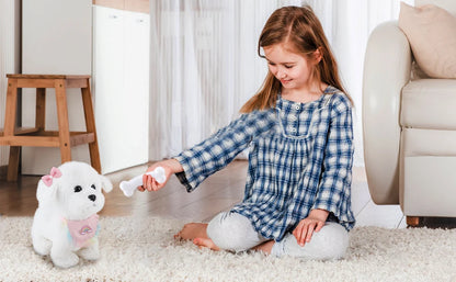 Interactive Stuffed Puppy Toys That Walk&Bark, Walking Dog Toy for Kids with Leash, Remote Control, Girls&Boys Aged 3+ GIFT