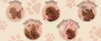 Interactive Electronic Puppy Toys for Kids, Walking Dog Toy with Leash, Remote Control, for Girls and Boys Aged 3+,birthday gift