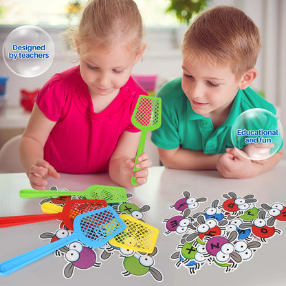 Kids Educational Fly Swatter Alphabet Game-Learning Flash Card Toy for Preschool Toddlers,Boost Focus & Brain Development Gift