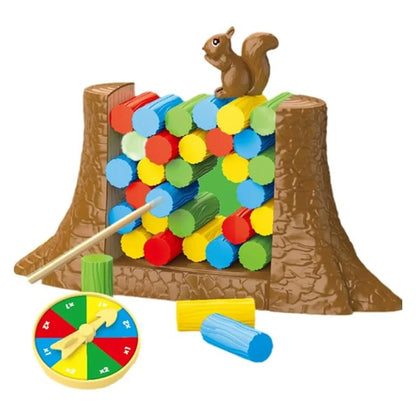 Squirrel Stacking Game for Youngsters - Tower Building Challenge toy:Interactive Family & Multiplayer Fun, Party supplie gift