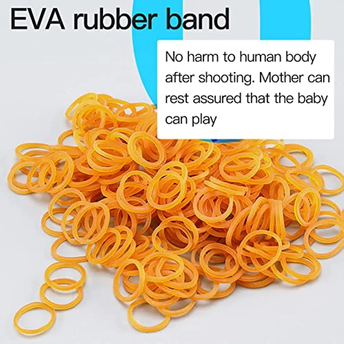 Kids Cool Mini Folding Rubber Launcher Toy with 60 Rubber Bands, Portable Toy for Outdoor Activities,  Keychain Gift