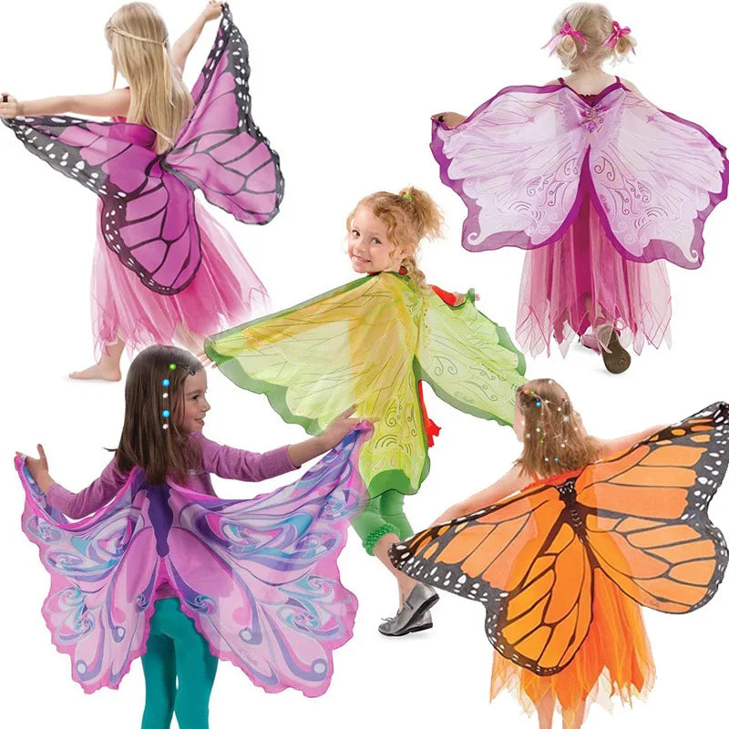 Toddler-Kids Butterfly-Wings-Costume Role Play Toy for Girls Boys ,Festival Party Outdoor Activities,Dress-Up Halloween Gifts
