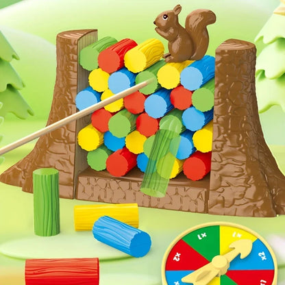 Squirrel Stacking Game for Youngsters - Tower Building Challenge toy:Interactive Family & Multiplayer Fun, Party supplie gift