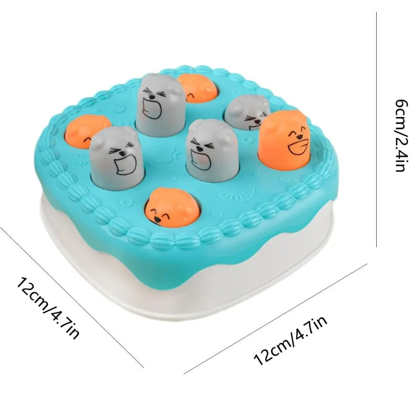 Whack-A-Mole Game Cake Shape | Whack Mole Game for Toddler | Toy for 3 Years Old & Up | Whack-A-Mole Hammering Pounding Toy